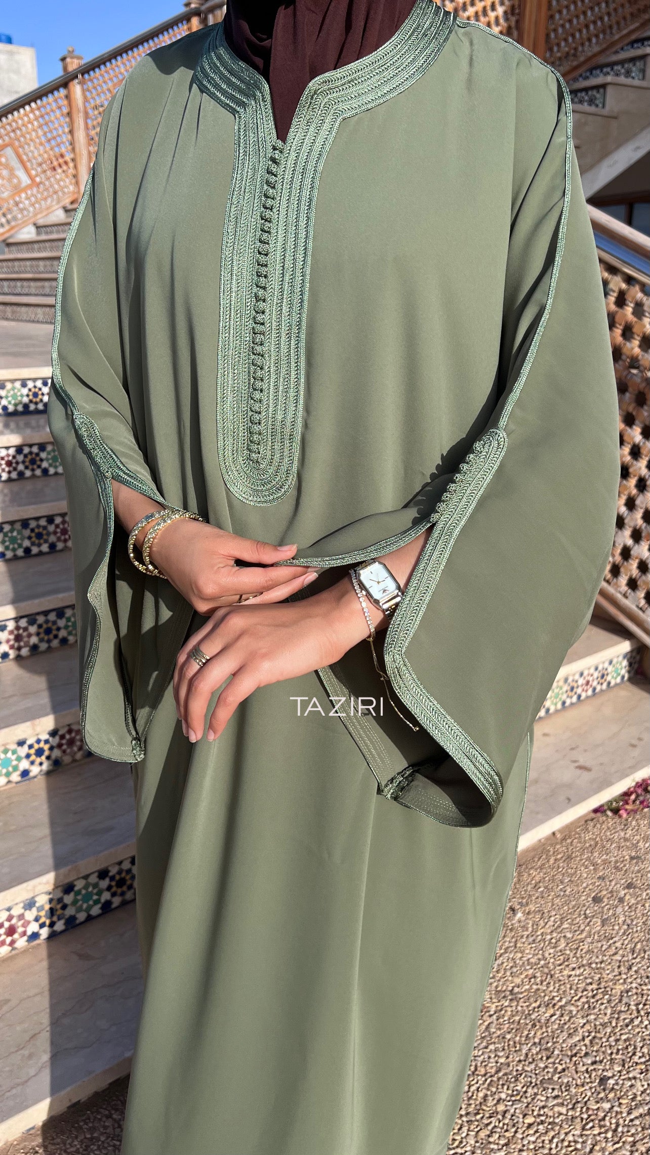 Gandoura Signature - Vert kaki