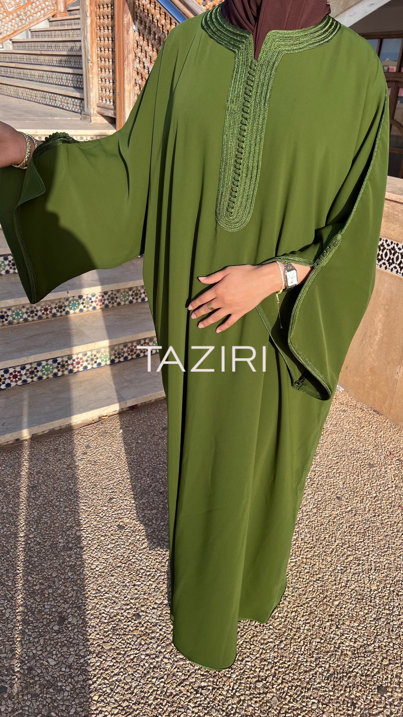 Gandoura Signature - Vert olive