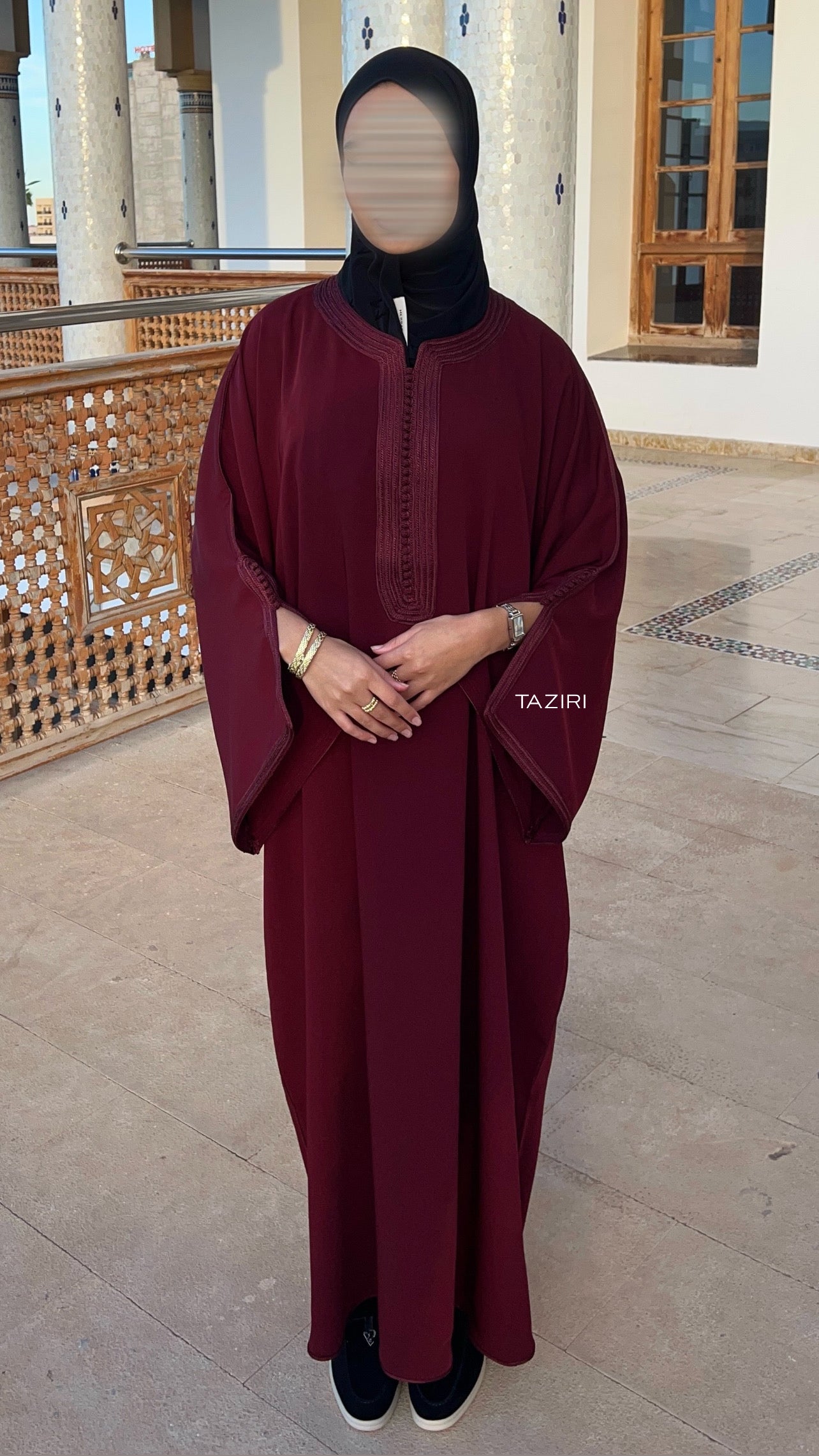 Gandoura Signature - Burgundy